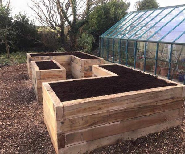 plants railway sleepers pembrokeshire landscaping