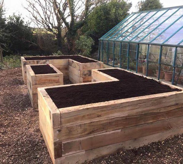 plants railway sleepers pembrokeshire landscaping