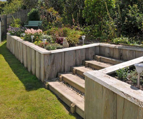 wooden garden pembrokeshire landscaping