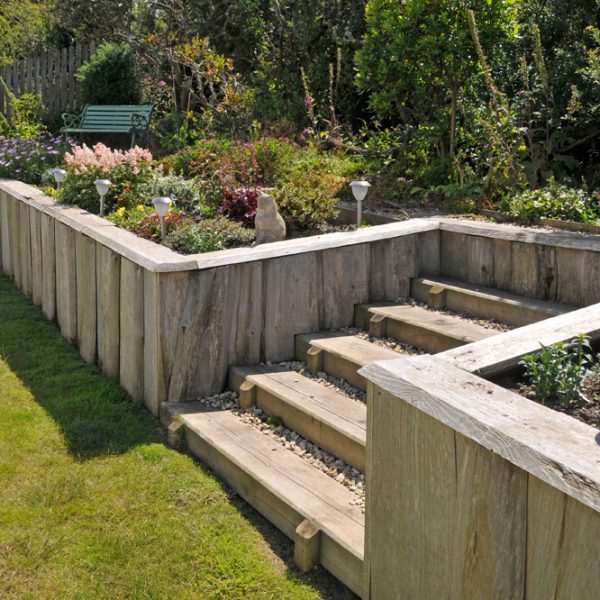 wooden garden pembrokeshire landscaping